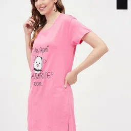 Christy World Women pack of 2 Typography Printed Cotton T-shirt-image-67