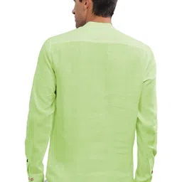 KNOWTED Mandarin Collar Roll-Up Sleeves Short Kurta image 3