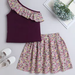 AWW HUNNIE Girls Printed Top with Skirt-picture-38