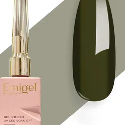 Emigel PROFESSIONAL UV Led Soak Off Gel Polish - 12 ml - Smoky Green E182 image 2