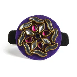 RIBBON CANDY Girls Set of Embellished Rubber Band and Alligator Clips image 2