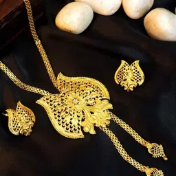 City Girl 24Ct Gold-Plated Necklace And Earrings image 3