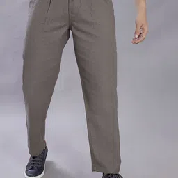 DIVISIVE Men Relaxed Loose Fit Mid-Rise Trousers-picture-33