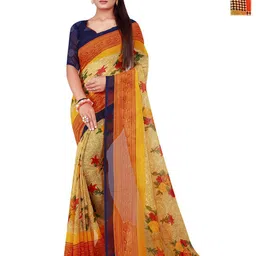 Moda Rapido Ethnic Motifs Printed Saree with Blouse Piece-picture-49