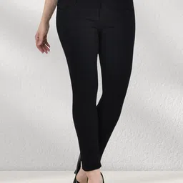 LINARIA Women Cotton Classic Slim Fit Mid-Rise Low Distress Jeans-image-44