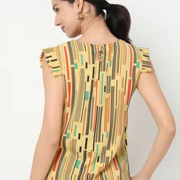 NOT SO PINK Printed Cap Sleeve Top image 3