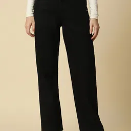 Allen Solly Woman Women Pure Cotton Mid-Rise Relaxed Fit Jeans-image-57