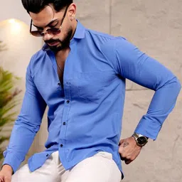 KHUSHI CREATION Original Spread Collar Cotton Shirt-picture-33