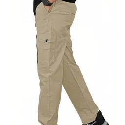 SNELLY EXPORT Men Easy Wash Cargos Trousers image 3