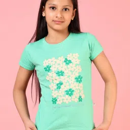 V-Mart Girls Floral Printed T-shirt-image-14
