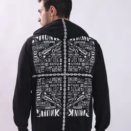 PUNK Men Graphic Printed Hooded Sweatshirt-picture-23
