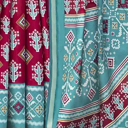 Mitera Ethnic Motifs Printed Pure Cotton Saree With Unstitched Blouse Piece image 5