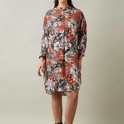SNEHA B Floral Print Shirt Dress-picture-47