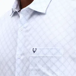 Allen Solly Men Spread Collar Tartan Checked Cotton Slim Fit Formal Shirt image 2