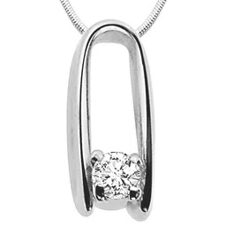 Surat Diamond Jewellery Sparkling Charm Real Diamond Pendant in 925 Sterling Silver-picture-14