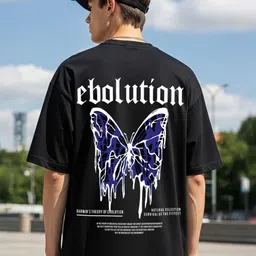 MaverIQ Men Graphic Printed Drop Shoulder Sleeve Round Neck Oversized T-shirt-picture-27