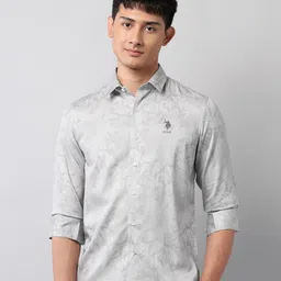 U.S. Polo Assn. Denim Co. Floral Printed Pure Cotton Casual Shirt-picture-45