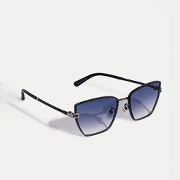 IDOR Women Rectangle Sunglasses with UV Protected Lens IDOR-2608-BLU image 2