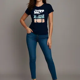 Mast & Harbour Women Printed Tropical T-shirt image 5