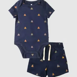 GAP Boys Cartoon Printed Pure Cotton Round Neck Bodysuit-picture-41