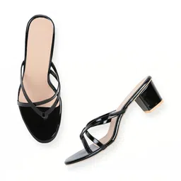 KALINI PVC Block Sandals with Bows image 4