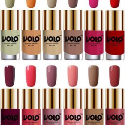 VOLO Set Of 12 Luxury Super Shine Nail Polish- 9.9ml Each- Combo- No- 105-picture-48