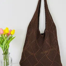 StyleCast x Revolte Shopper Shoulder Bag With Cut Work-picture-34