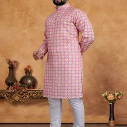 KC Kunj Creation Men Kurta with Pyjamas Kurta Set image 4