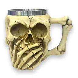 AUGEN Brown Solid Stainless Steel Matte Cups Set of Cups and Mugs-image-97