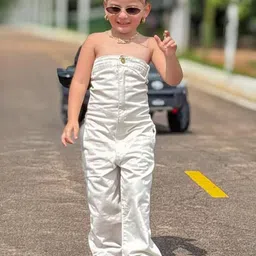 INCLUD Girls Off-Shoulder Basic Jumpsuit image 4