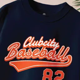 BAESD Boys Pack Of 2 Typography Printed Drop-Shoulder Sleeve Oversized Pure Cotton Tshirts image 4