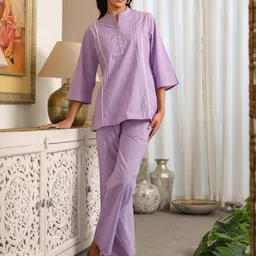 JISORA Women Printed Cotton Co-ord Set-image-75