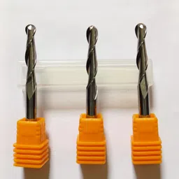 mk cnc tools Double Flute Ball nose 5mm , 5x25x50 ( Pack of 3 ) HRC - 60-picture-20