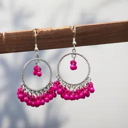 Creative Frogs Pink Alloy Earrings-image-55