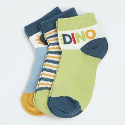max Boys Pack Of 3 Patterned Ankle-Length Socks-image-73
