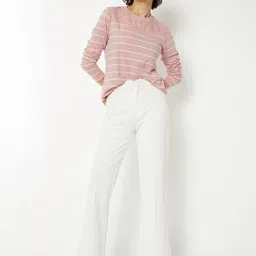 max Women Striped Pure Cotton T-shirt-picture-39