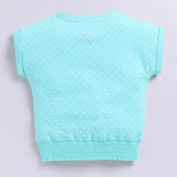 Ginie Polka Dot Print Cotton Blouson Top image 3