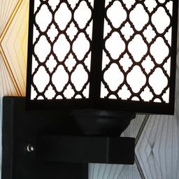 Gojeeva Brown Wood Square Wall Lamps-picture-26