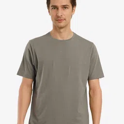 RARE RABBIT Men Solid Round Neck Cotton T-shirt-picture-54