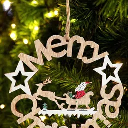 Ascension Beige & White Christmas Door Hangings Festive Decor-picture-13