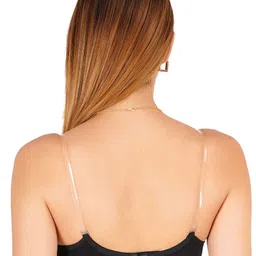 Liigne Pack Of 4 Medium Coverage Lightly Padded T-shirt Bra with Transparent Strap image 2