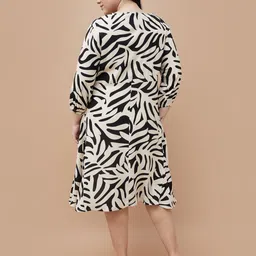 Nexus by Lifestyle Women Abstract Printed Slits A-Line Midi Dress image 4