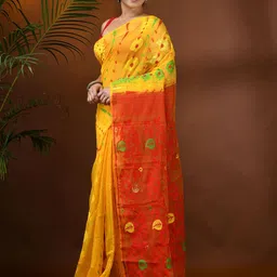 DESH BIDESH Woven Design Jamdani Saree image 2