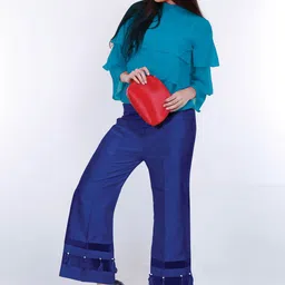 FLOREOS Women Flared Ethnic Palazzos-image-52