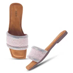 PEEK Women Embellished Open Toe Flats image 2