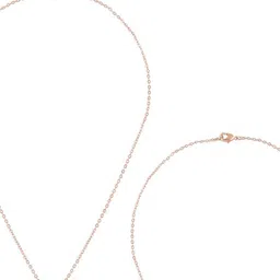 Zaveri Pearls Set Of 2 Rose Gold-Plated CZ-Studded Pendants with Chains image 4