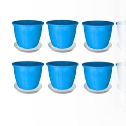 go hooked 8 Inch Duro Pot for Plants with Saucer Tray-picture-22