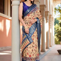 GULKEE FAB Ethnic Motifs Zari Handloom Saree image 5