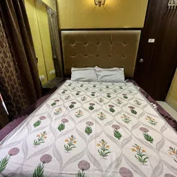 Bedbathandbliss White & Grey 2 Pieces Egyptian Cotton 300 GSM Single Bed Dohar-picture-32