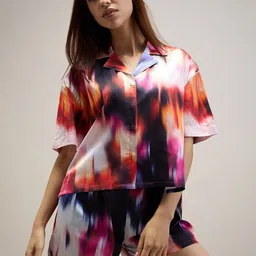 Sweet Dreams Women Abstract Printed Satin Night suit-picture-38